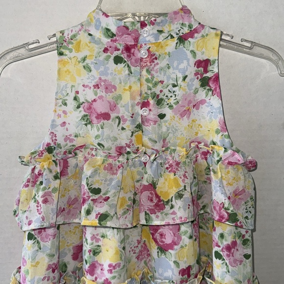 Janie and Jack Girls 6T Multi-Floral Tier Dress - Picture 7 of 9